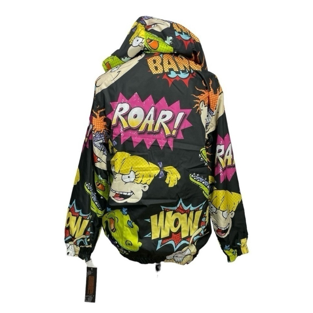 Nickelodeon Rugrats & Rocko Mash Print Windbreaker Jacket Kids Size S (8β9) - Picture 4 of 12